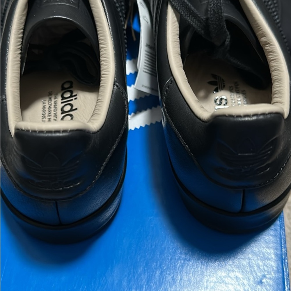 Adidas Men's Dark Leather Sneakers - Picture 4 of 6